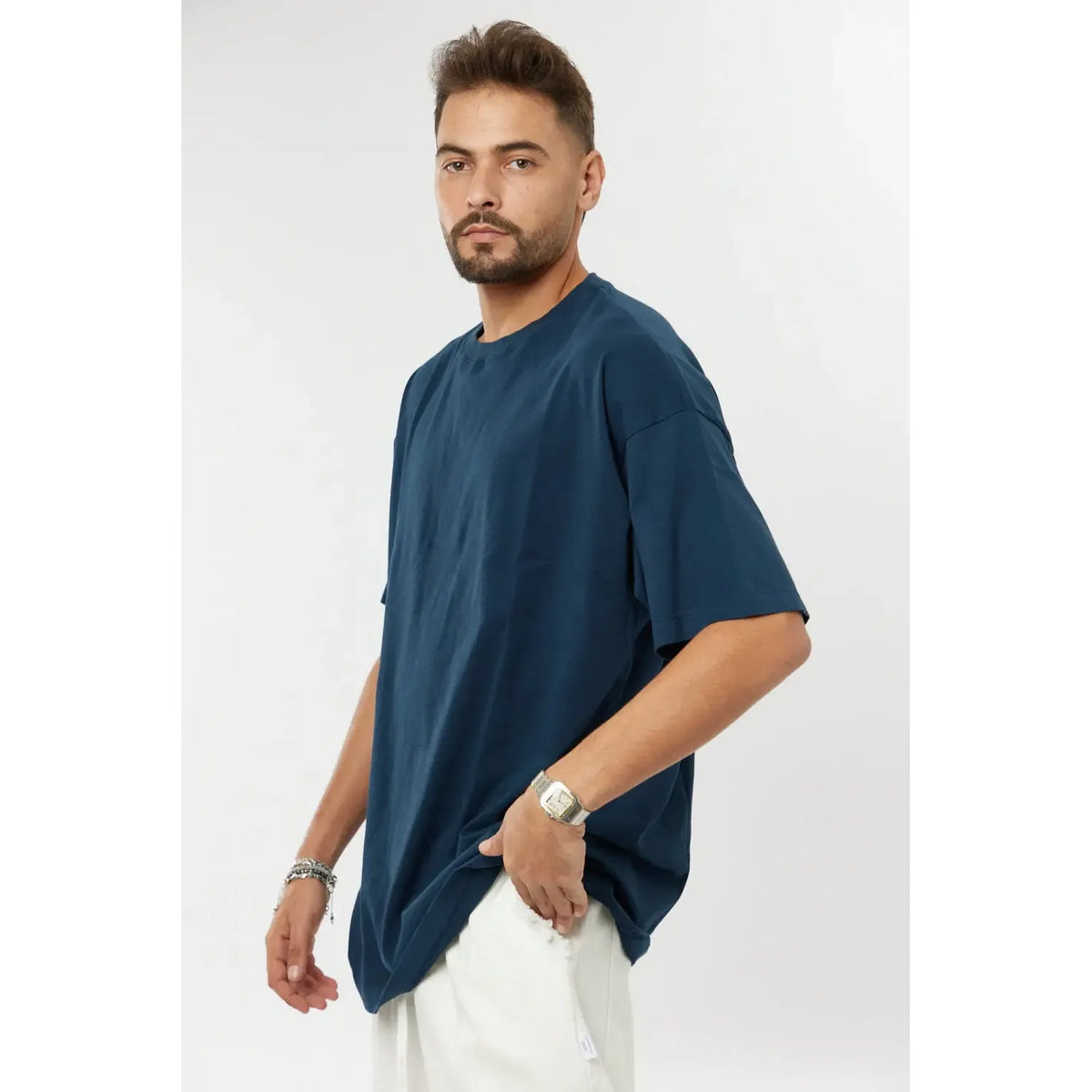 Cotton T-Shirt - Blue Navy TFU-TFU shop
