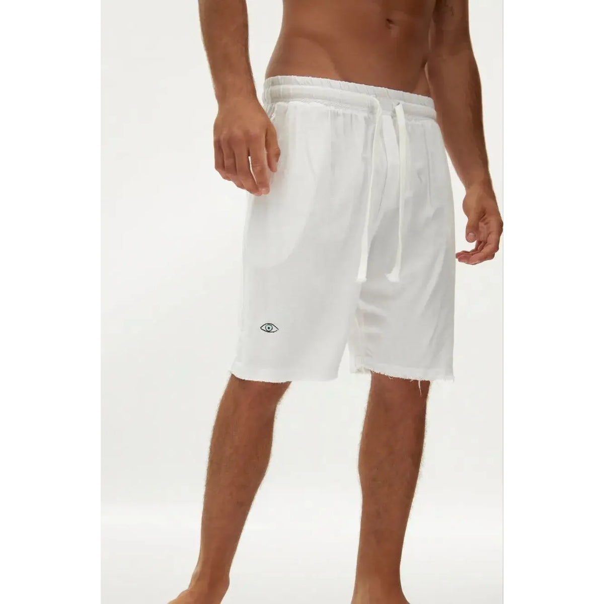 Soft Linen Bermuda Shorts — Cream TFU-TFU shop