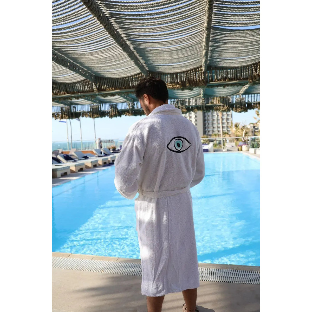 Elliptical Eye Bathrobe - men TFU-TFU shop
