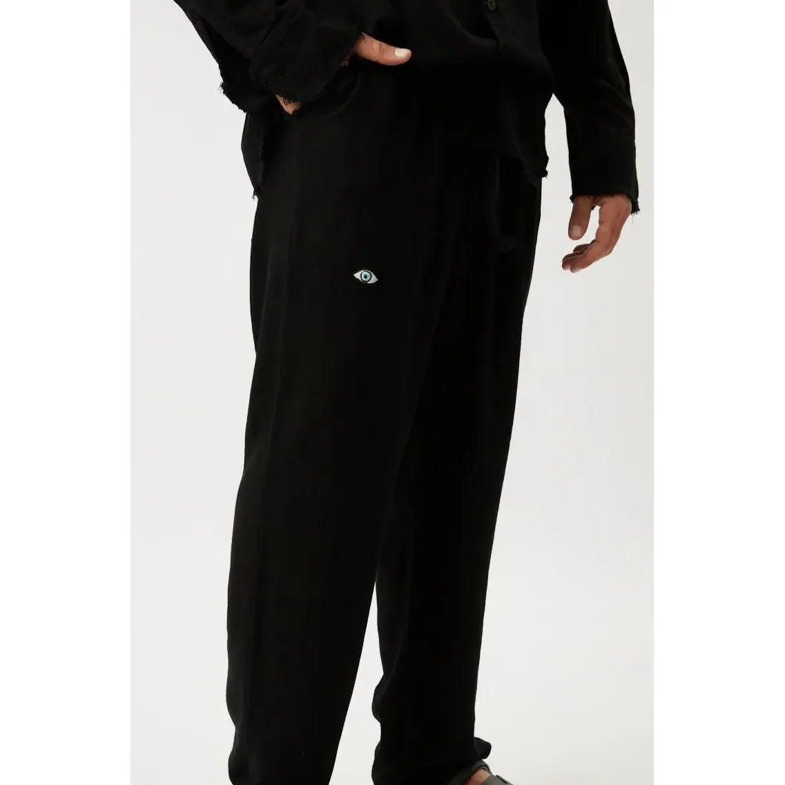 SOFT SL Linen Pants – Black TFU-TFU shop