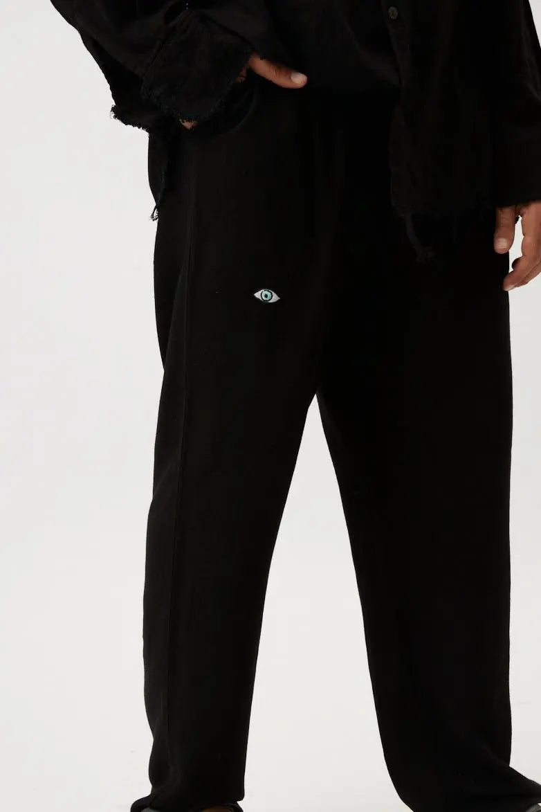 SOFT SL Linen Pants – Black TFU-TFU shop