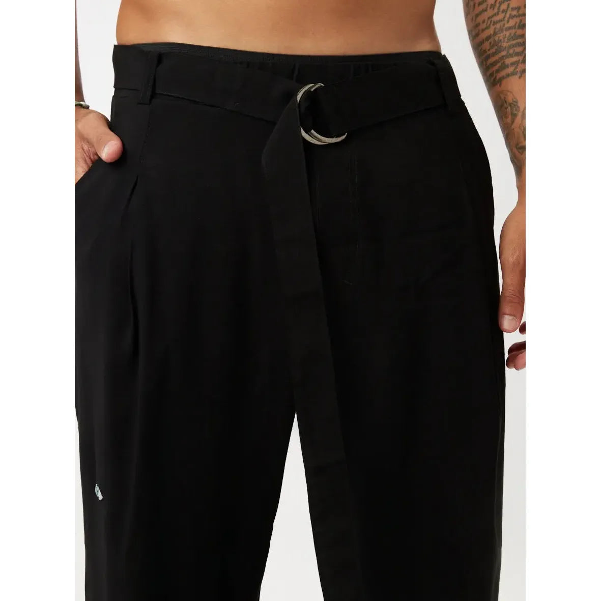 LUX belt Pants - Black TFU-TFU shop