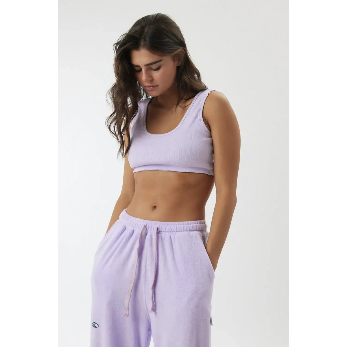 Essential Crop Top - Purple TFU-TFU shop