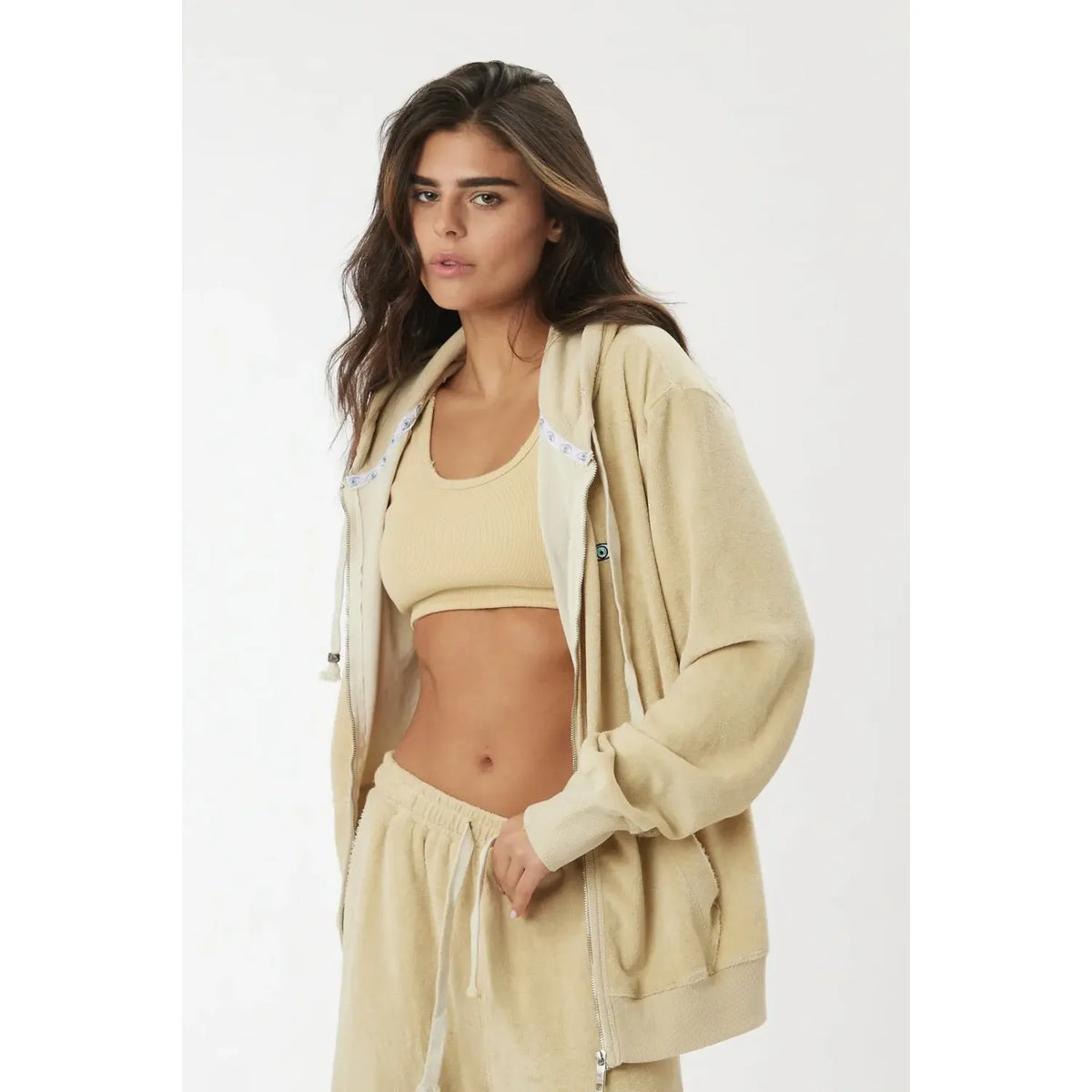 Essential Crop Top - Stone TFU-TFU shop