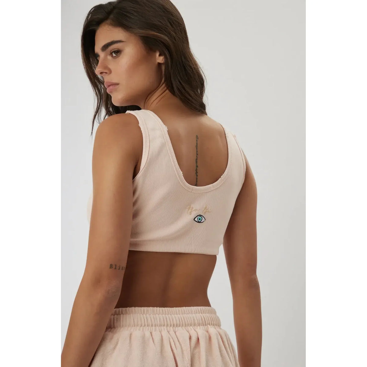 Essential Crop Top - Peach TFU-TFU shop