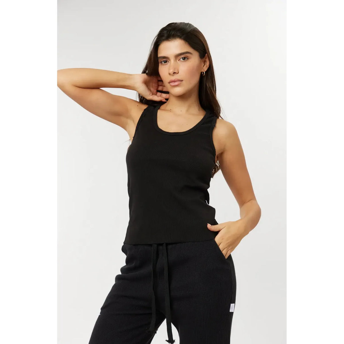 RIB Tank Fully Back - Black TFU-TFU shop