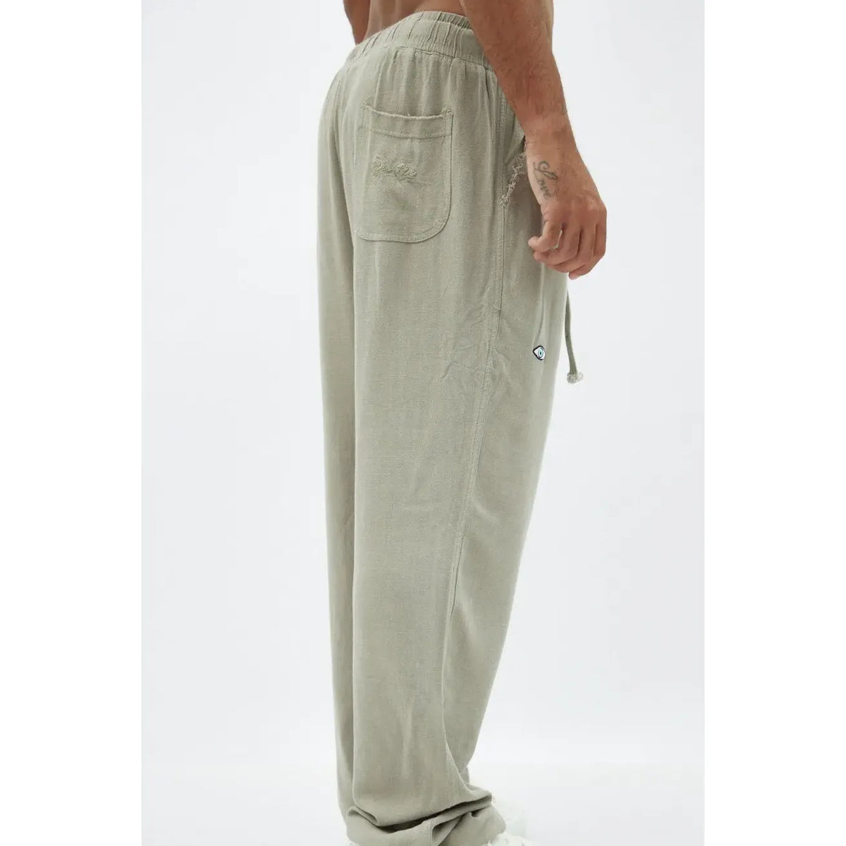 SOFT SL Linen Pants – Green TFU-TFU shop