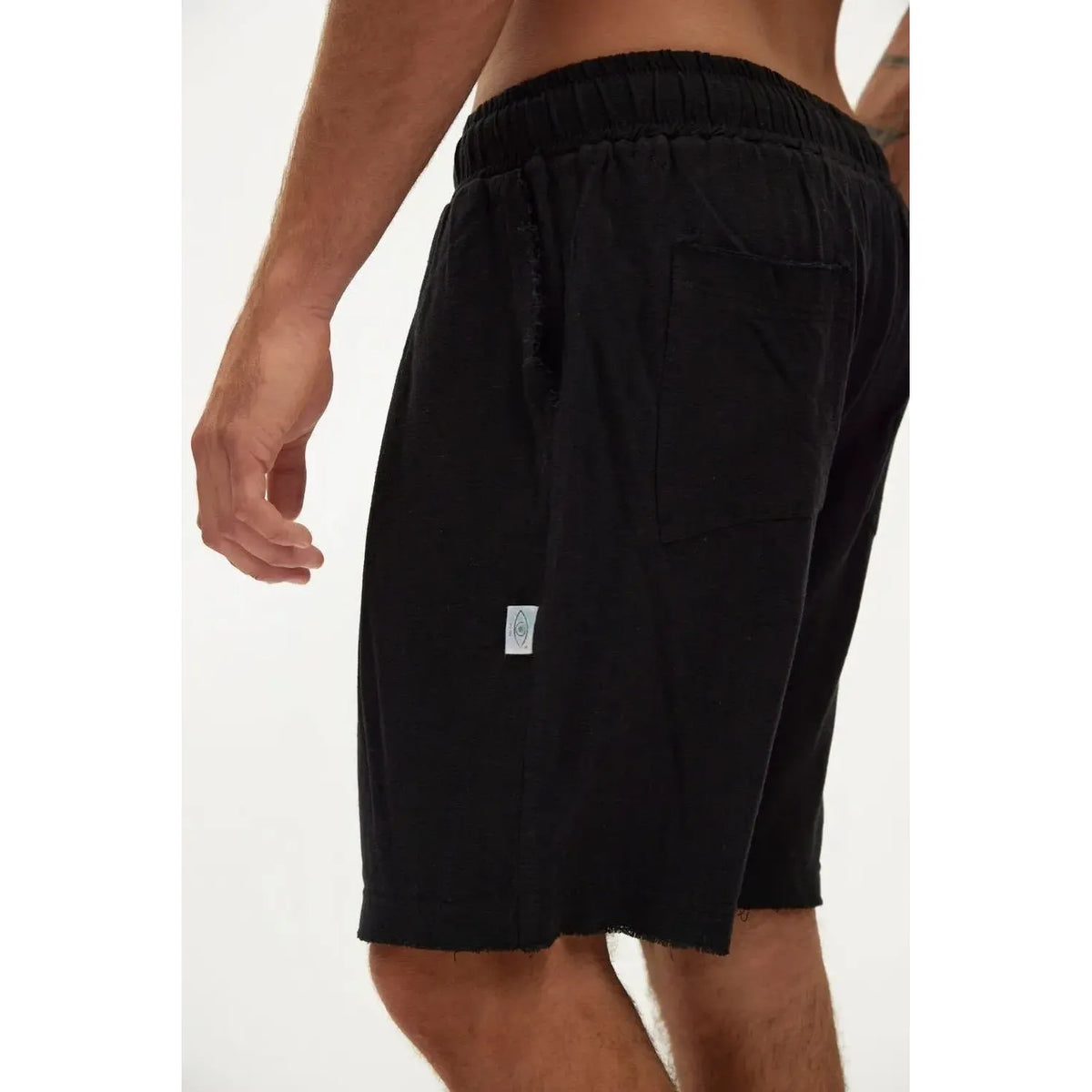 Soft Linen Bermuda Shorts — Black TFU-TFU shop