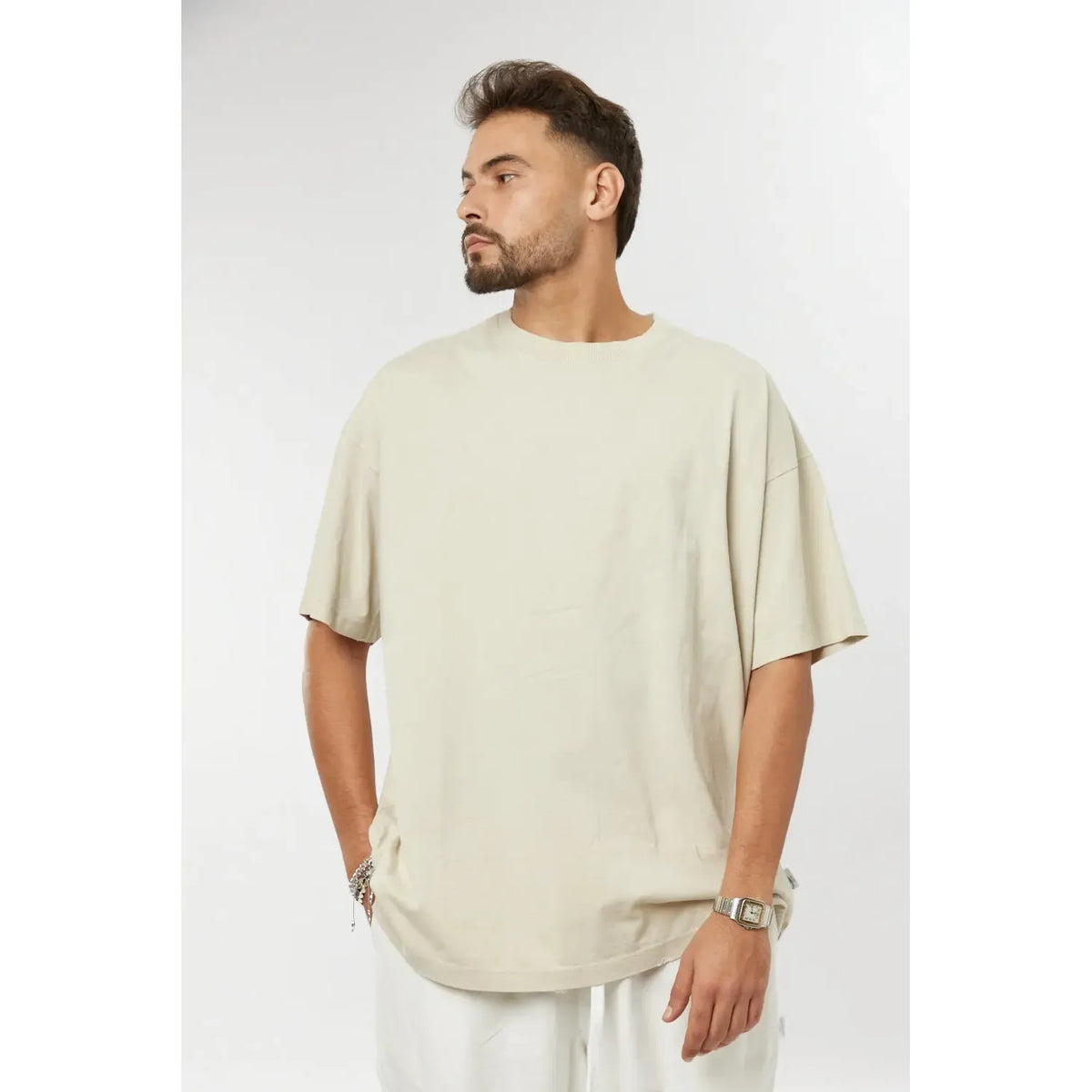 Cotton T-Shirt - Stone TFU-TFU shop