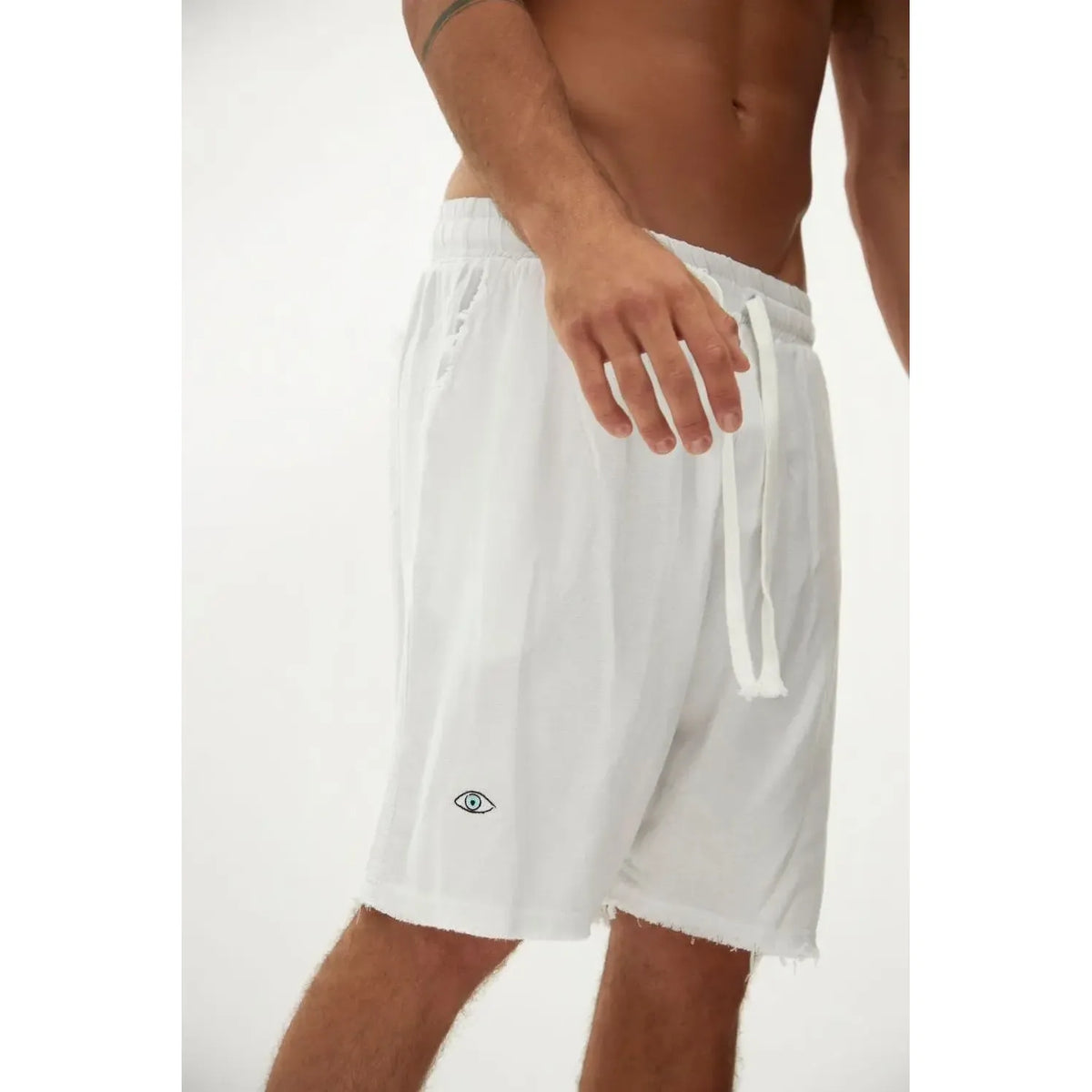 Soft Linen Bermuda Shorts — Cream TFU-TFU shop