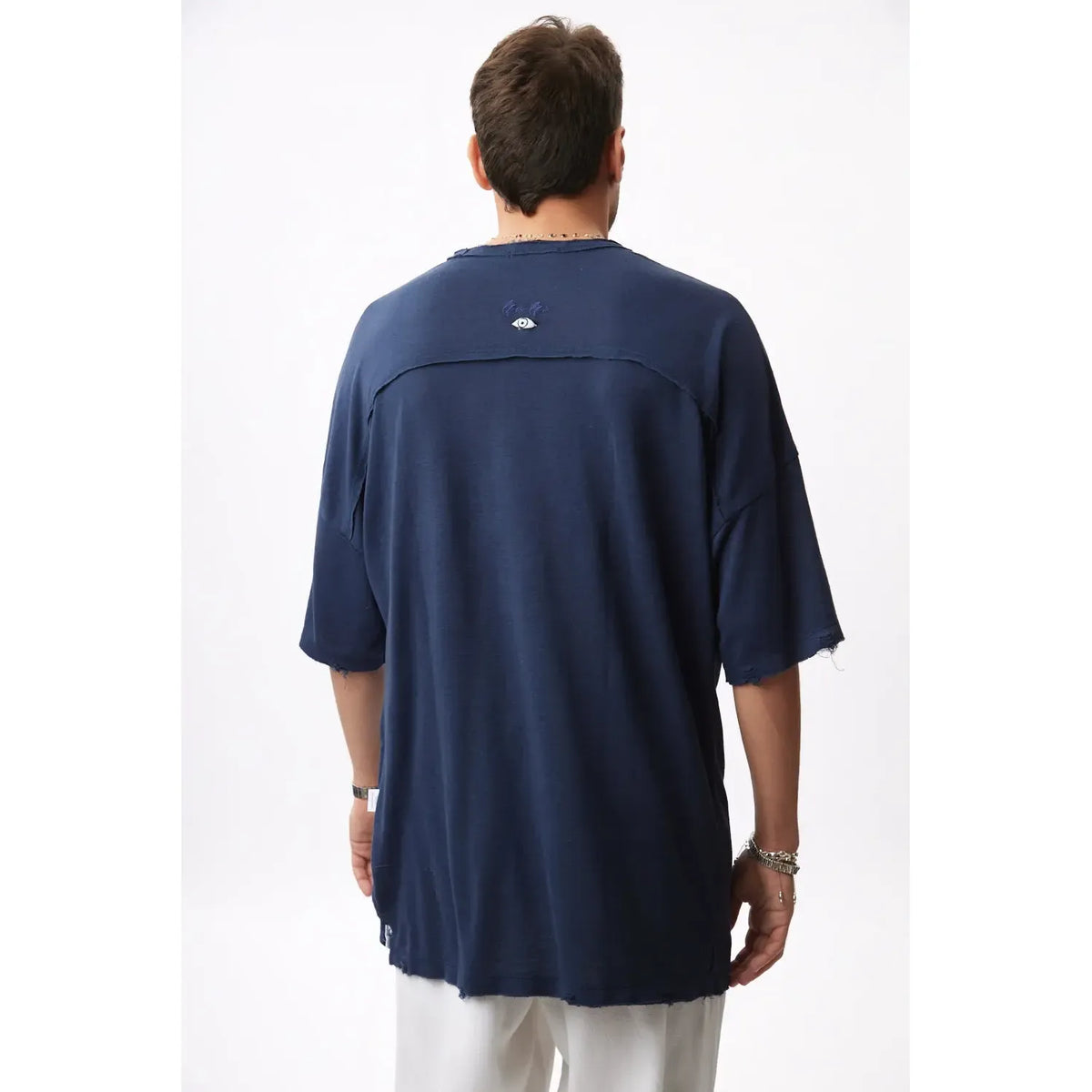 Dor Oversized Shirt - Navy Blue TFU-TFU shop