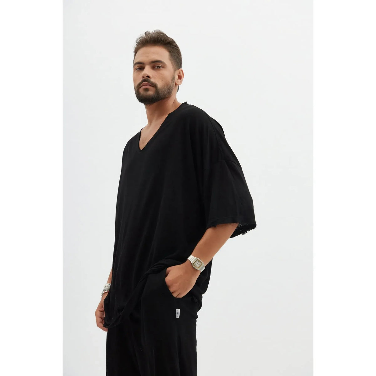 Dor Oversized Shirt - Black TFU-TFU shop