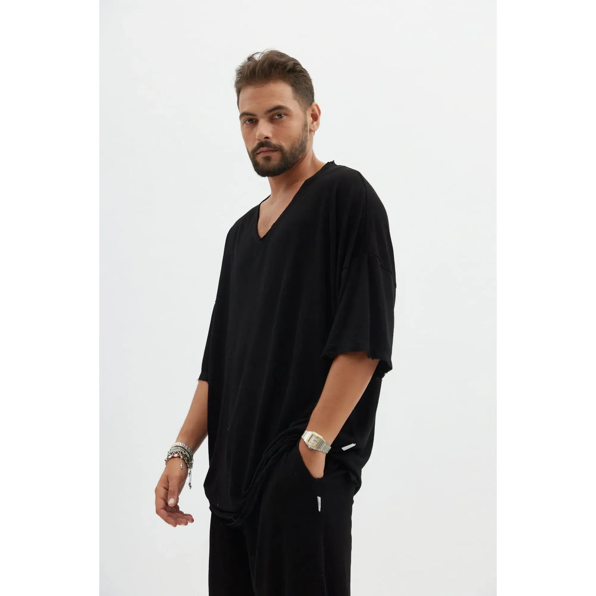 Dor Oversized Shirt - Black TFU-TFU shop