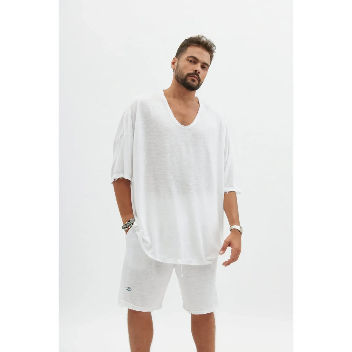 Dor Oversized Shirt - White TFU-TFU shop