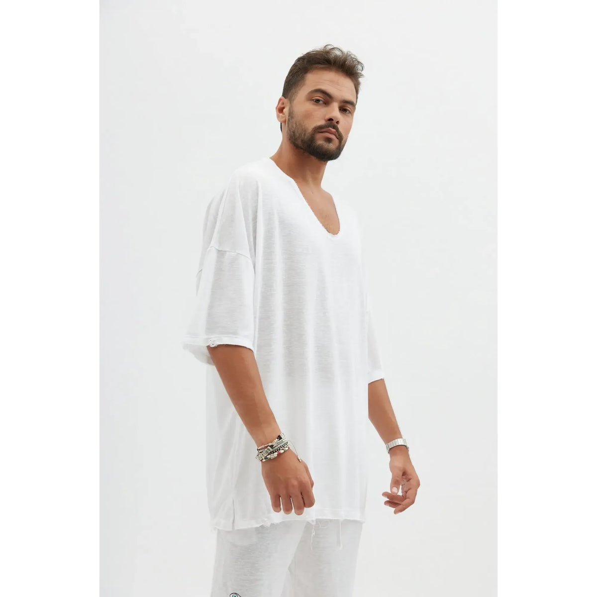 Dor Oversized Shirt - White TFU-TFU shop