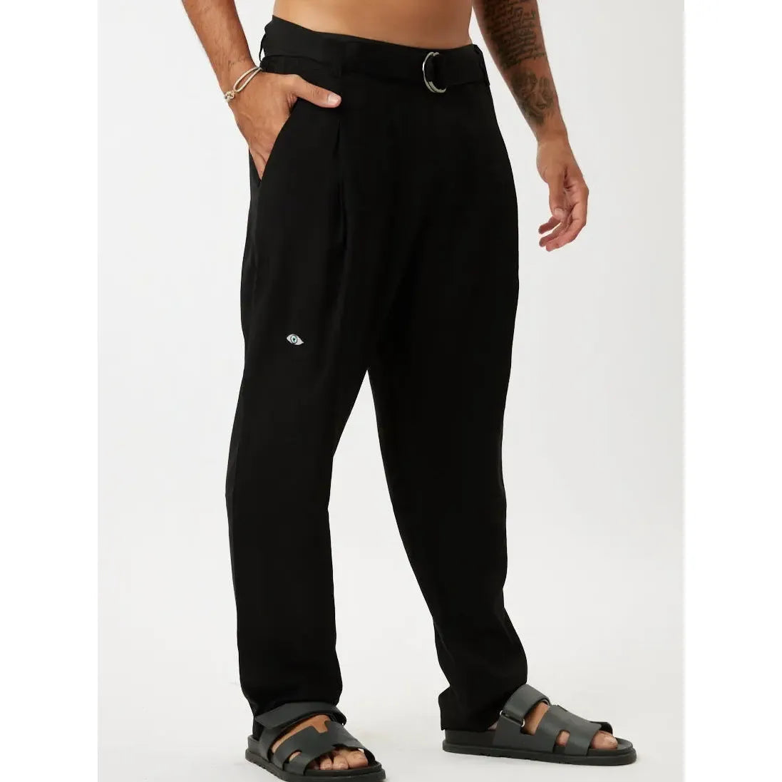 LUX belt Pants - Black TFU-TFU shop