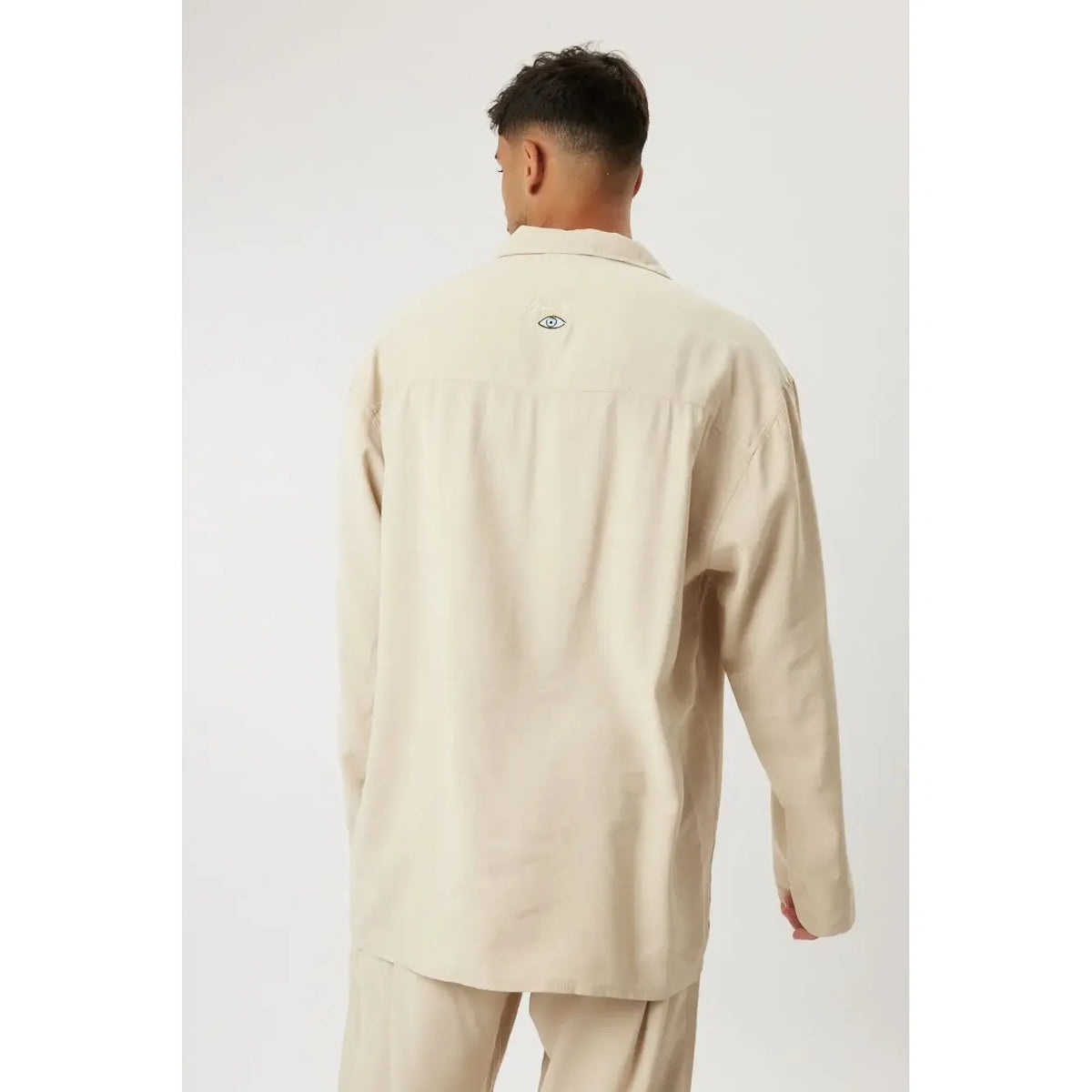 LUX Loose Button-Up - Stone TFU-TFU shop