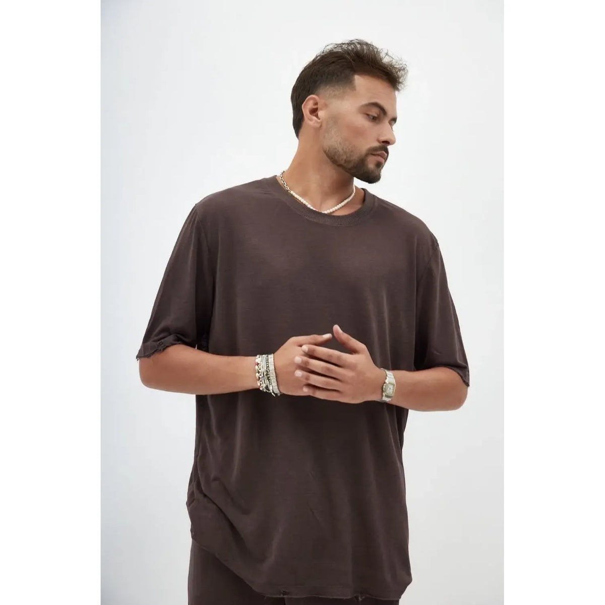 TFU TFU Soft Essential Tee – Brown TFU-TFU shop
