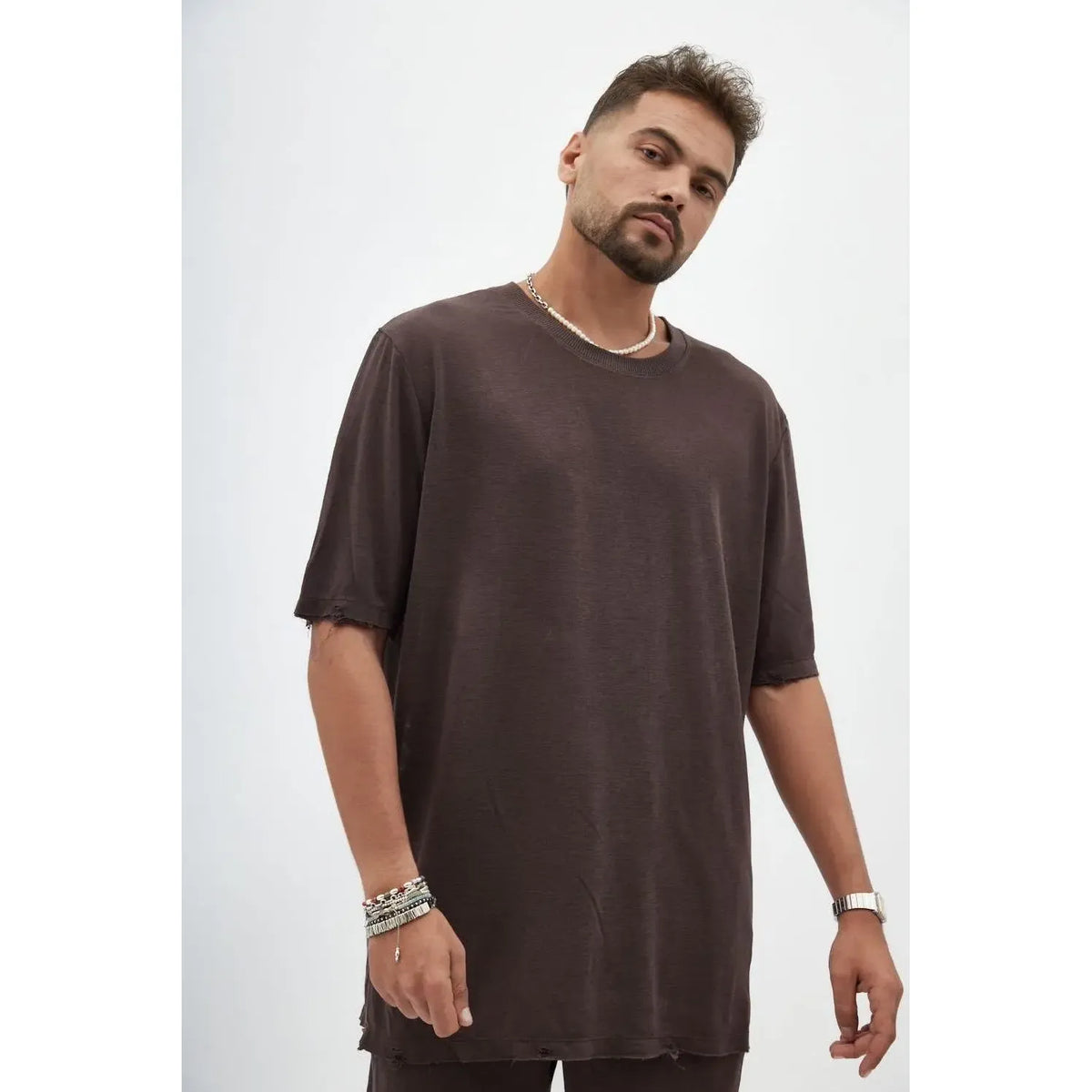 TFU TFU Soft Essential Tee – Brown TFU-TFU shop