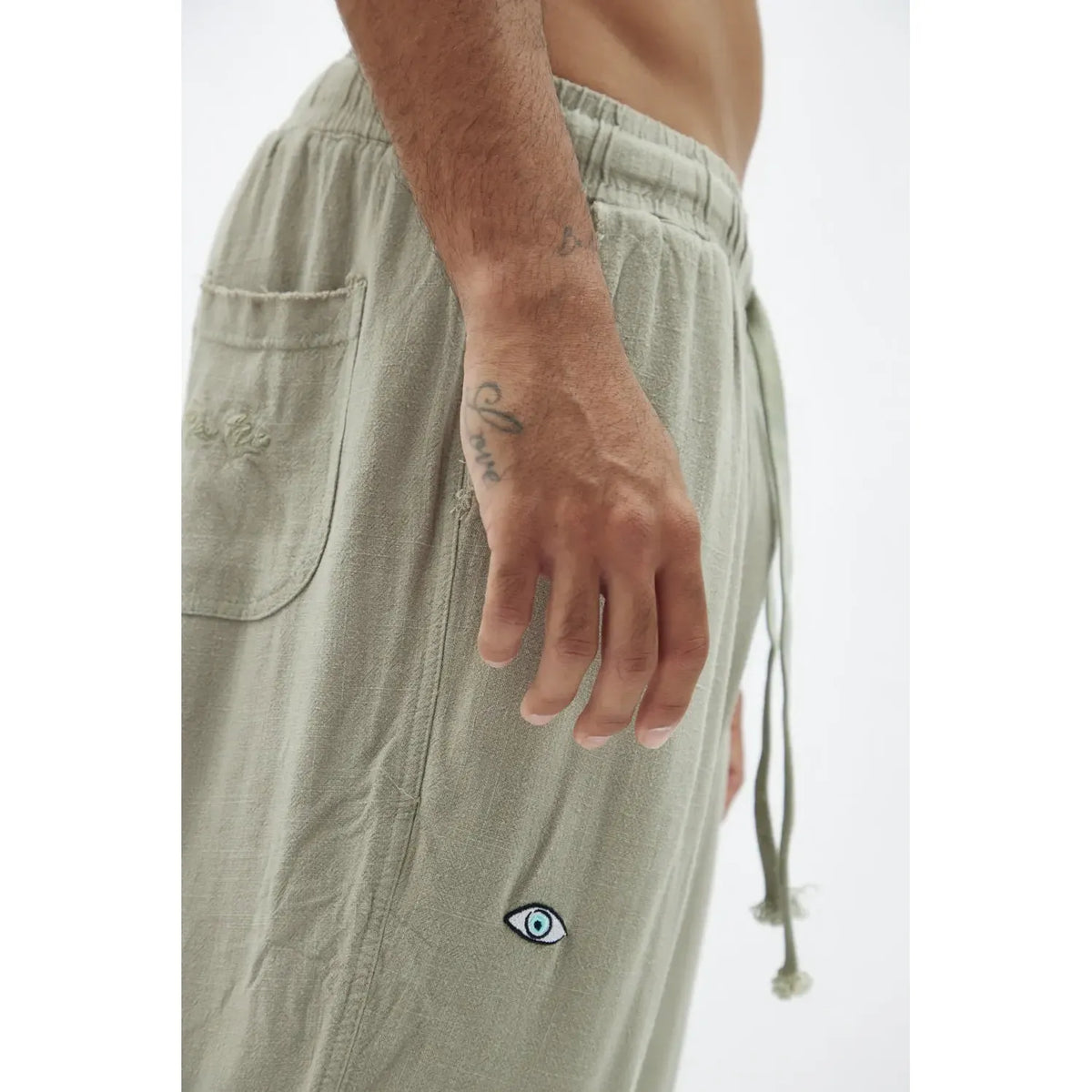 SOFT SL Linen Pants – Green TFU-TFU shop