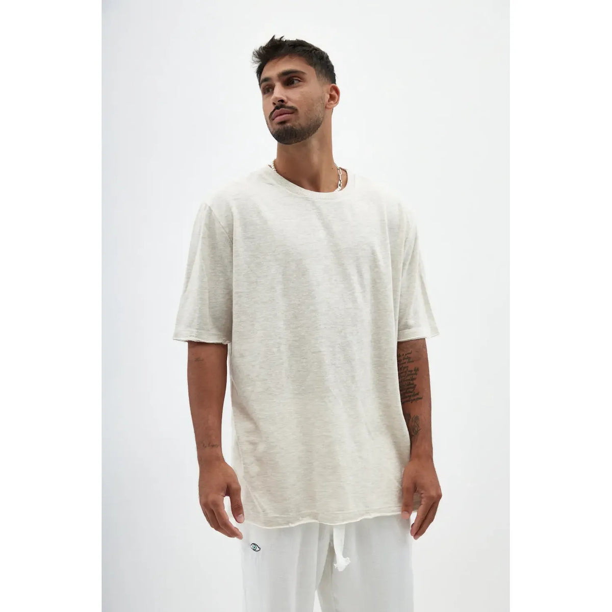 TFU TFU Soft Essential Tee – Melange stone TFU-TFU shop