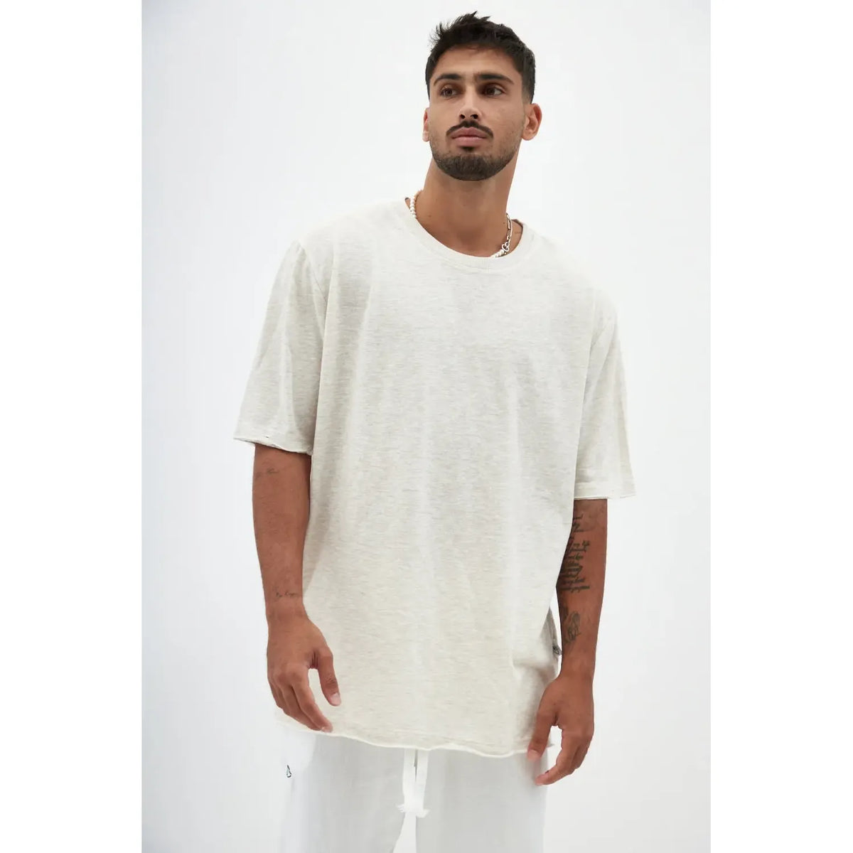 TFU TFU Soft Essential Tee – Melange stone TFU-TFU shop